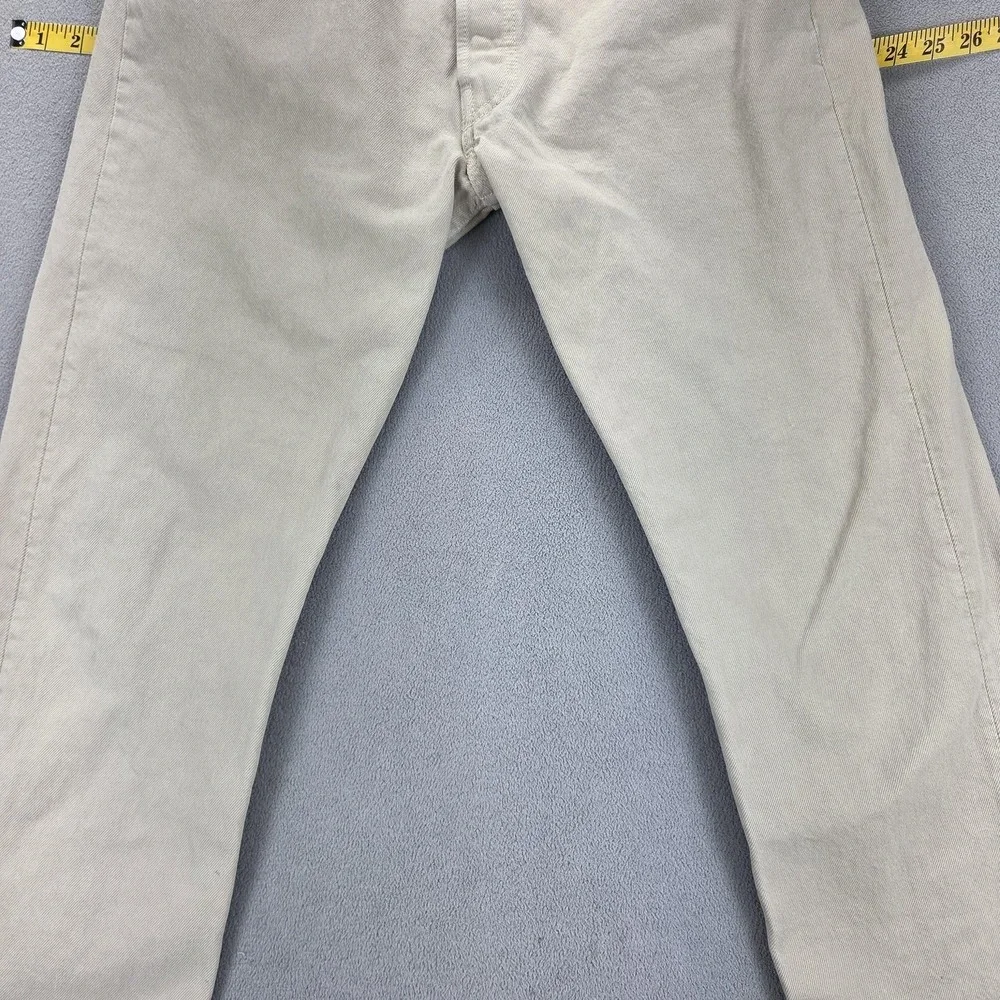 VTG Levis 501 Jeans Mens‎ Beige Light Wash Straight Button Fly USA Fits 30x30